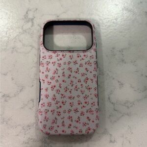 Charming Floral Phone Case - Pink and White